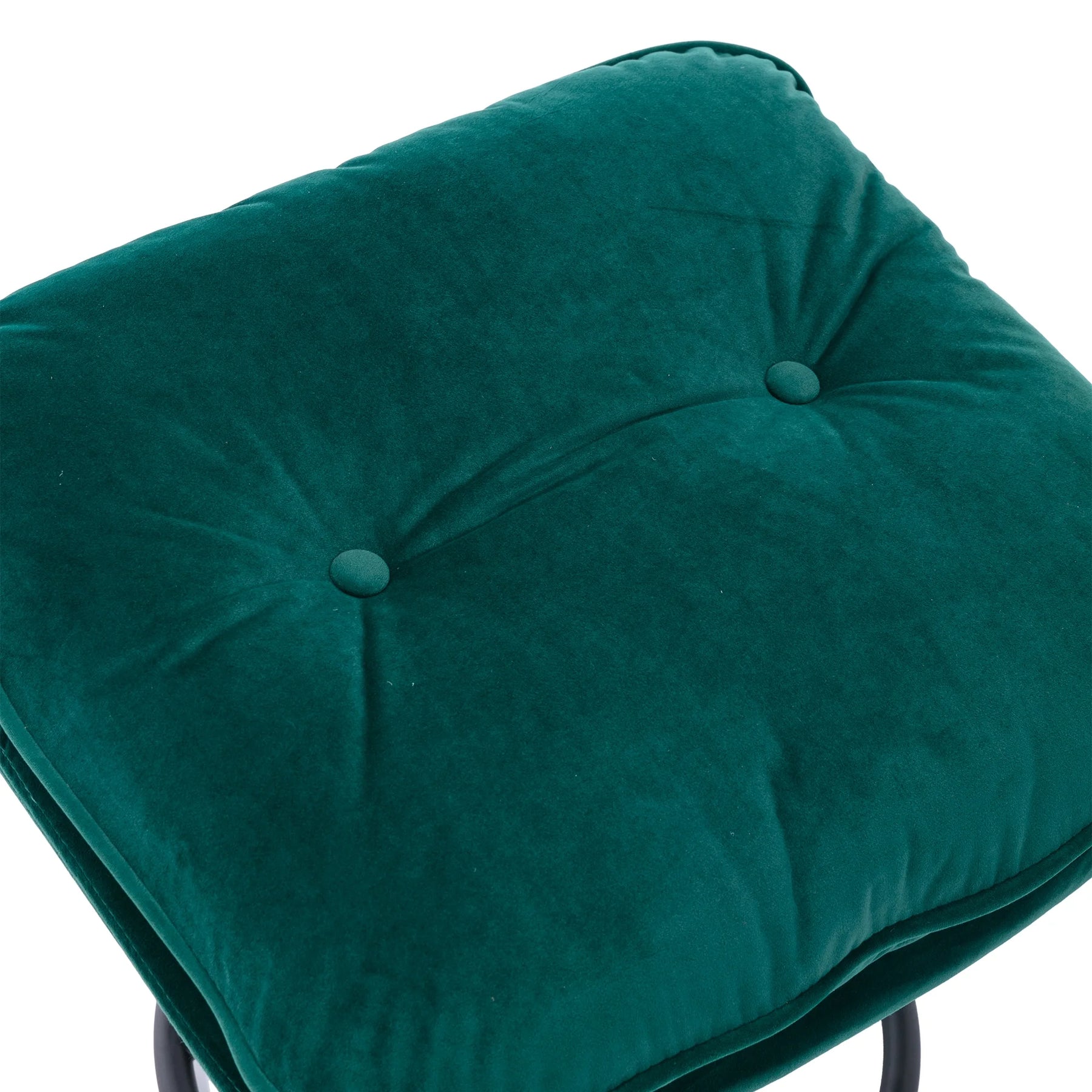 Swivel Accent Chair with Ottoman, Velvet Accent Chair with Footrest, Mid - Century Modern Lounge Chair and Ottoman Set, Reading Chair for Living Room, Bedroom, Reading Room, Home Office, Blue